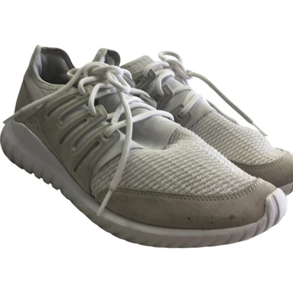 adidas Tubular Radial Sneaker Running Shoes Mens Size 10.5 White Light Grey main image 11
